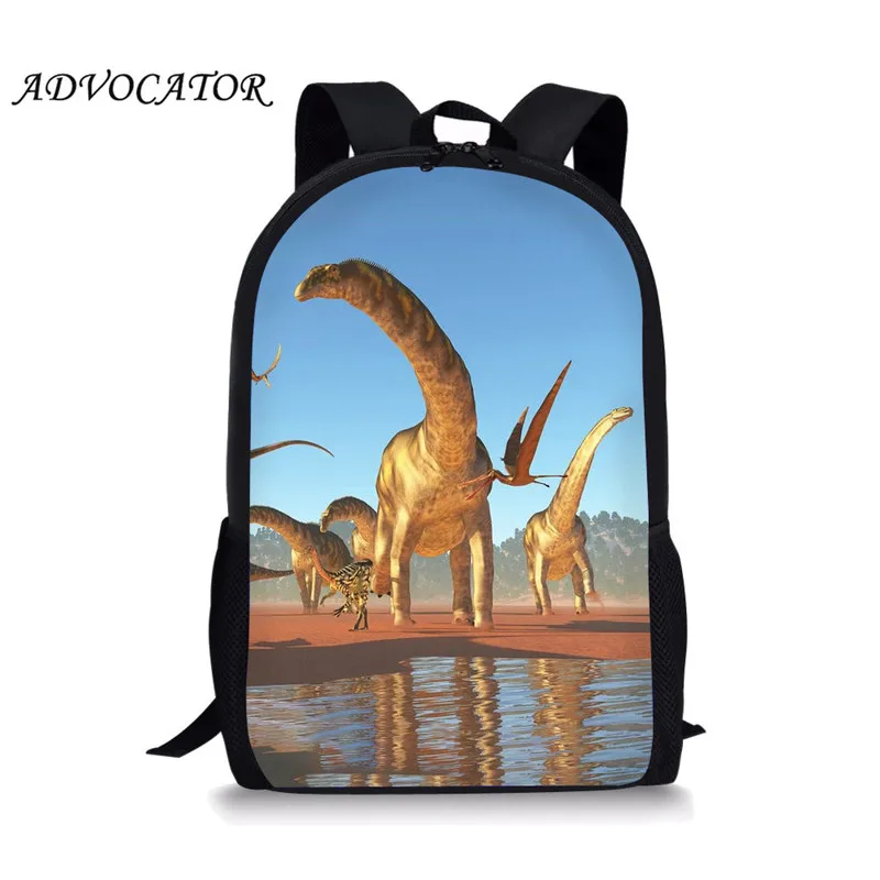 Kids Backpack Teenager Girls Book Bags Cartoon Dinosaur Design Large Capacity School Bags for Students Mochilas Escolares