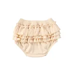 Модные шорты для маленьких девочек и мальчиков, шаровары со складками для младенцев, шорты с узором для девочек, брюки с оборками в рубчик для малышей