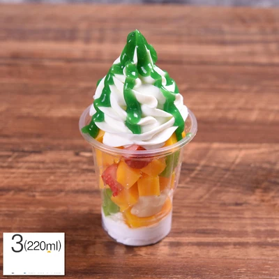Моделирование Сливочное мороженое с сиропом образец фруктового Sundae модель поддельные для сливочного мороженого реквизит коробка для демонстрации камней в витрине искусственные sundae формы