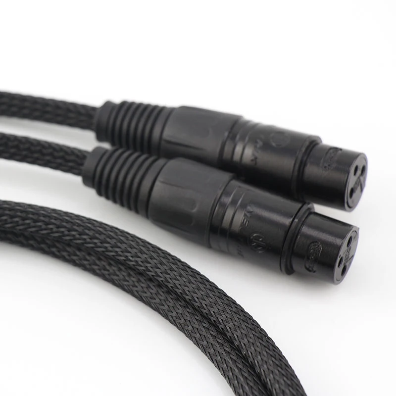 1 пара hi fi 2 XLR штекер гнездо аудиокабель высокой производительности 3 Pin разъемы