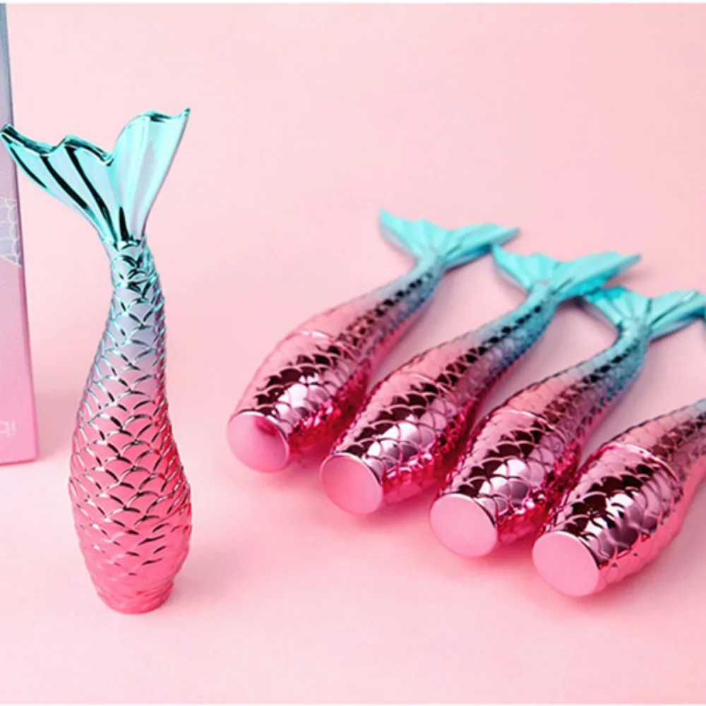 5Pcs 3ml Pink Blue Gradients Mermaid Lip Glaze Bottle Empty Gloss Tube Bottle Lipgloss Tube Lip Gloss Cosmetic Container love heart diy lip gloss tube tube empty bottle lipstick tube sub bottle empty tube octagonal cosmetic container lip glaze
