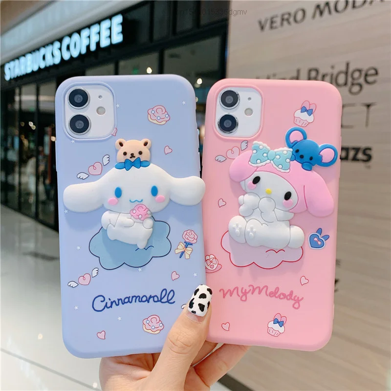 Sanrio мультфильм кукла Cinnamoroll My Melody сотовый телефон чехол для IPhone 12 12Pro 12ProMax 11 Pro Max X XS