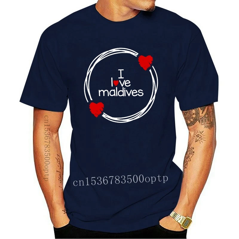 

New I Love Maldives T Shirt Printed Men T Shirt Short Sleeve Funny Tee Shirts
