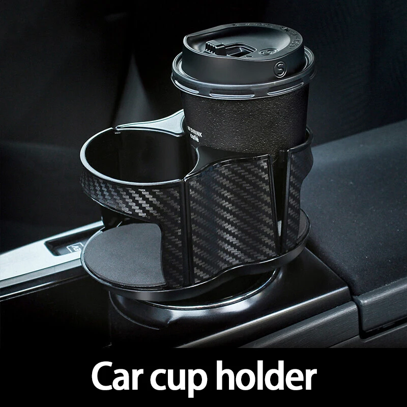

Cup Holder Expander Adapter Universal Car Phone Drink Bottle Stand Rack Adjustable ABS Creative Design Auto Accessories