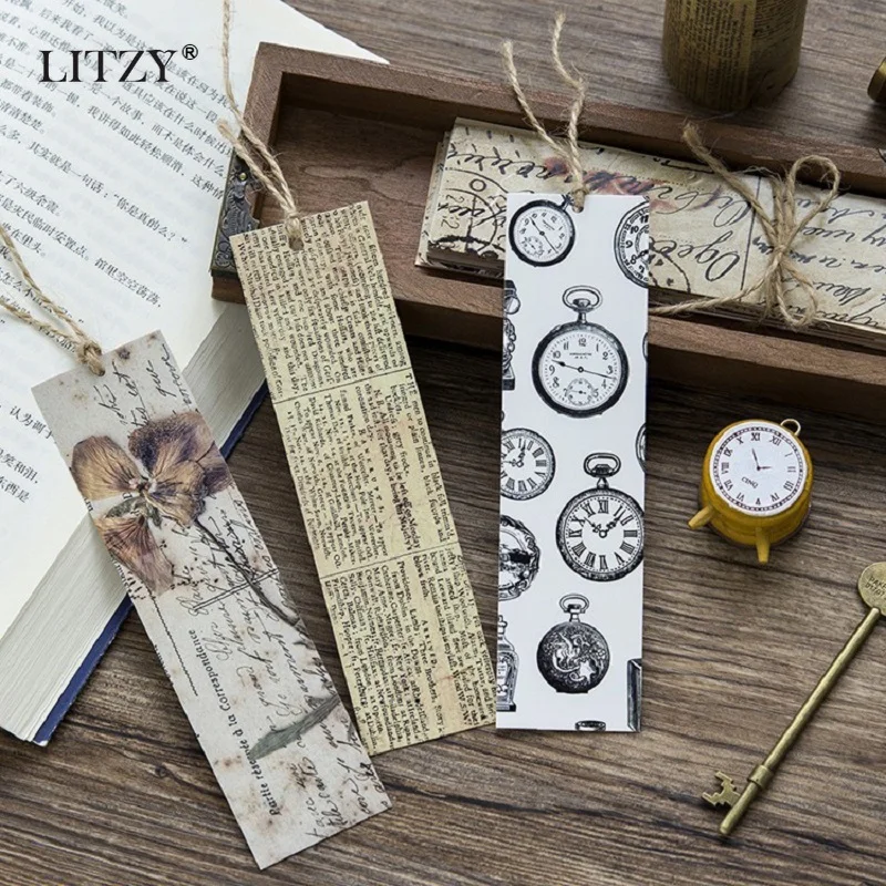 30 листов винтажная бумажная Закладка для книг подарок учителя канцелярские