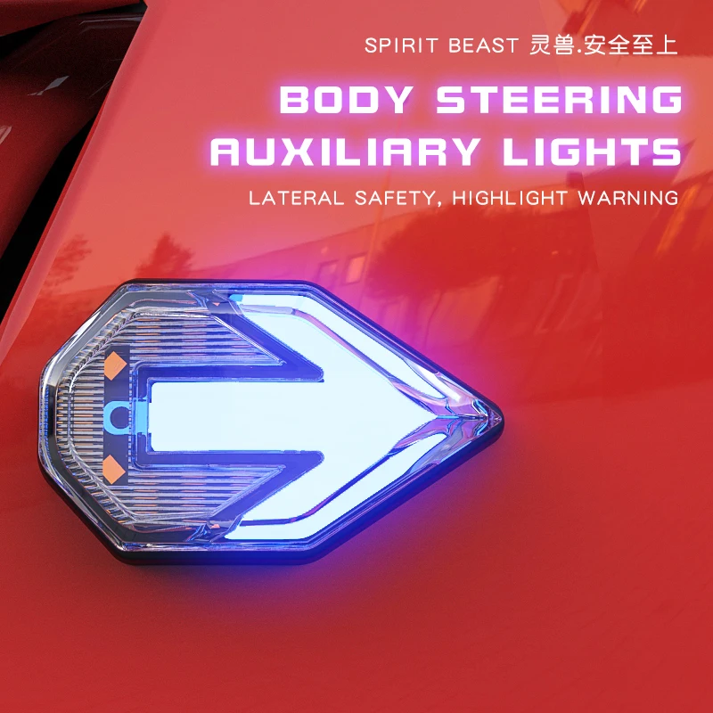 

SPIRIT BEAST Motorcycle LED Warning Light 12V Highlight Waterproof Body Decoration Lamp Motorbike Universal Modified Accessories