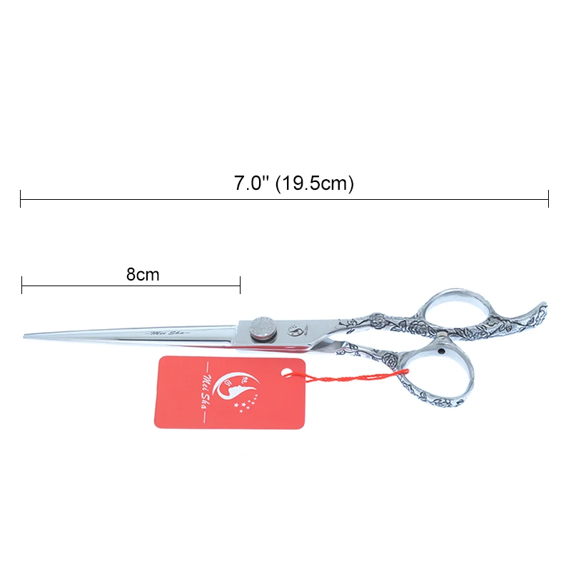 Ножницы для стрижки волос Мейша профессиональные мастерские, 7,0 дюймов, из Японии, из стали 440C, большие, для стрижки волос и ухода за домашними животными, модель A0141A.