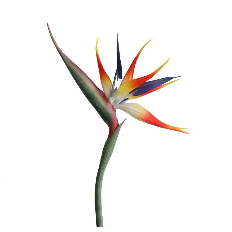 Bird Of Paradise Orchid Large Size 90CM Bouquet Real Touch Wedding Flower Artificial Flower Floral Event Party - INDIGO