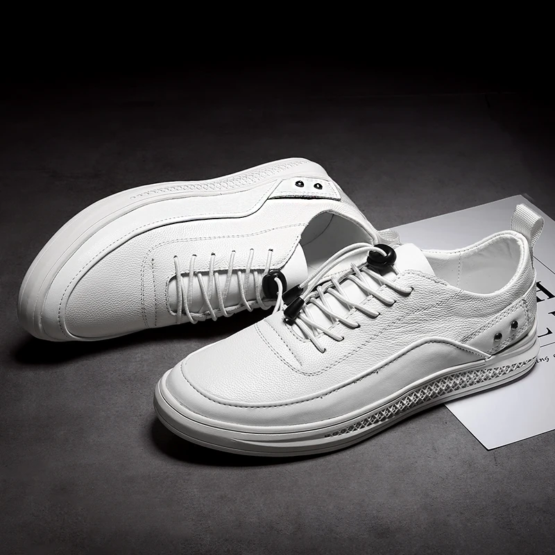 Мужская повседневная обувь новые эластичные шнурки без галстука быстро ленивые