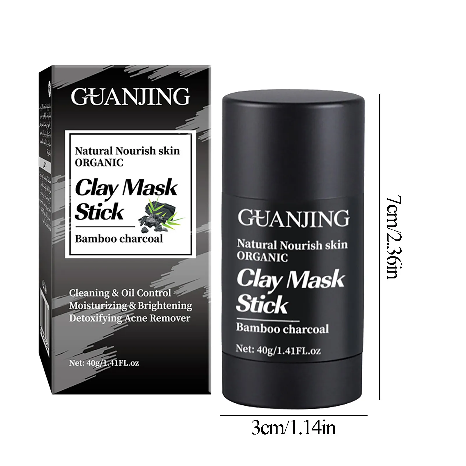 

Ladies Face Moisturizing And Hydrating Bamboo Charcoal Cleansing Mask Mud Stick