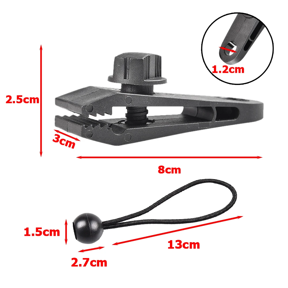 Tarp Clips Heavy Duty Lock Grip Tar Clamps Pool Awning Cord Clip Gust Guard Cover Clamp Tent Fasteners Holder | Спорт и развлечения
