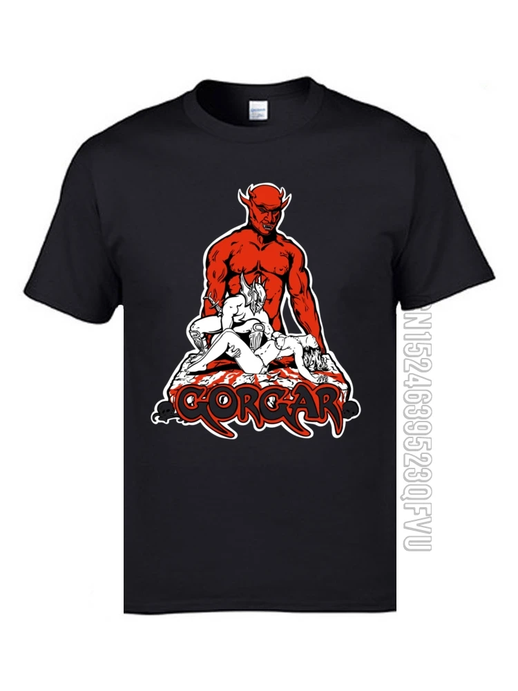 666 Demon Satan Villain Table Game Tshirts Pinball Classics Gorgar Video Game Tshirts Cotton Tops & Tees Ostern Day Men Funny