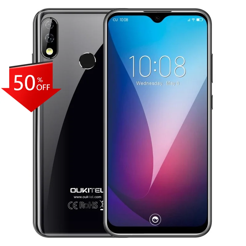 Новое поступление Смартфон Oukitel Y4800 6 ГБ ОЗУ 128 Гб ПЗУ Android 9 0 ии камера 48 МП 4000 мАч 3