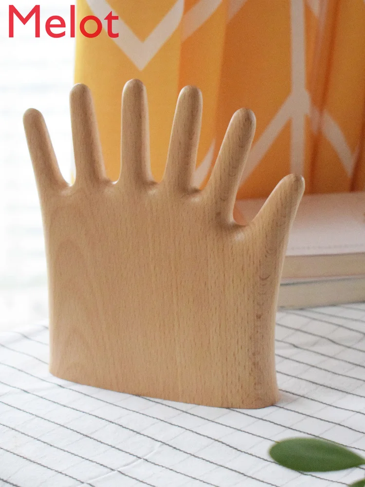 

Wood Carving Ring Jewelry Storage Rack Jewelry Display Personalized Creative Fun Desktop Decoration Living Room Decoration