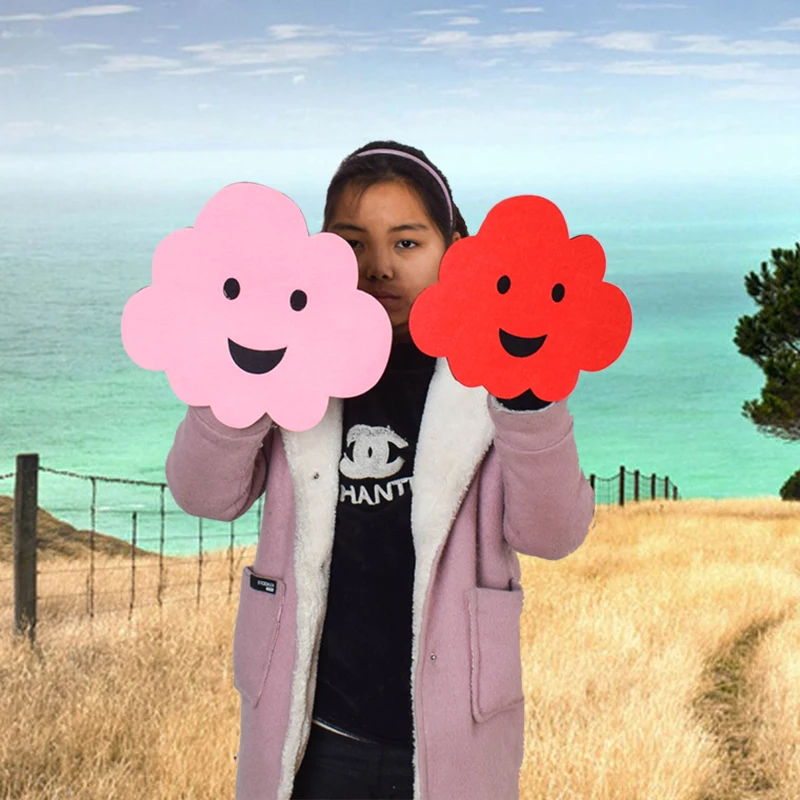 Реквизит для танцев улыбающиеся лица игры с облаками церемонии открытия