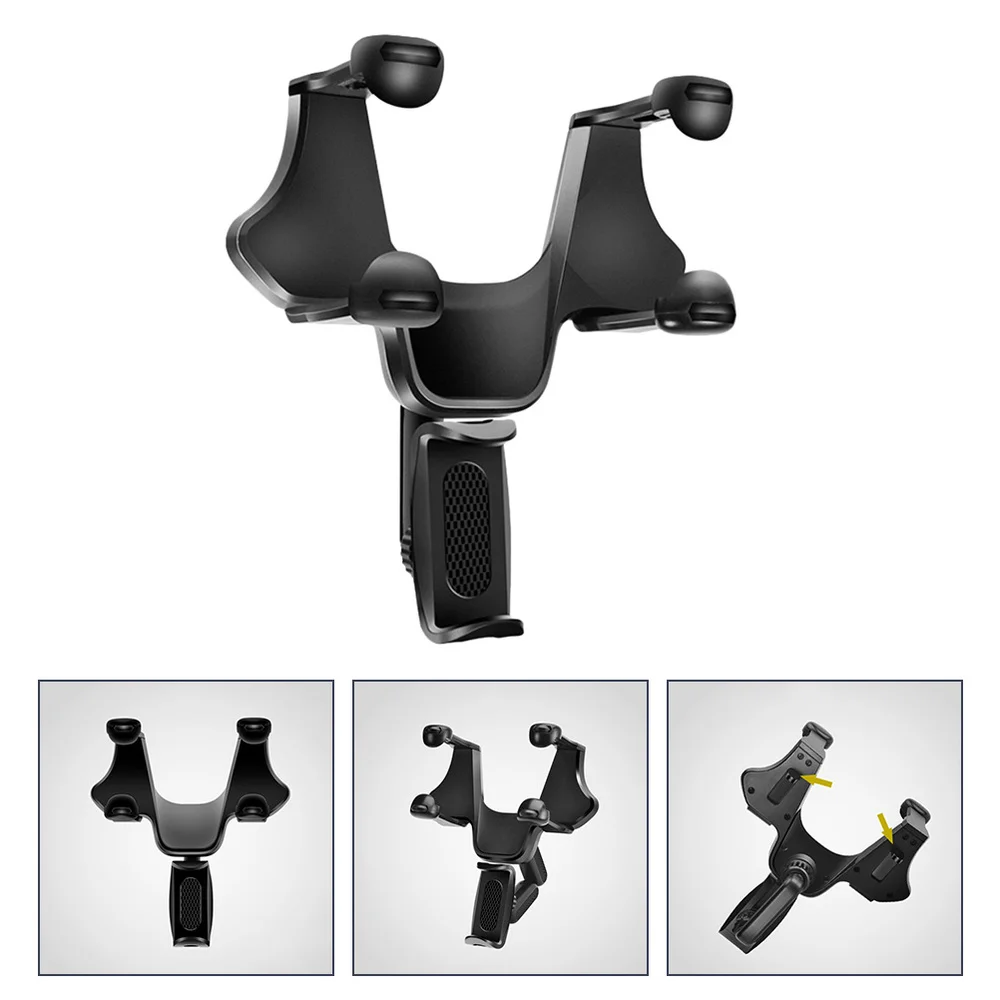 

Phone Car Rearview Mirror Stand Brackets Stands Storage Rack Phones Holders