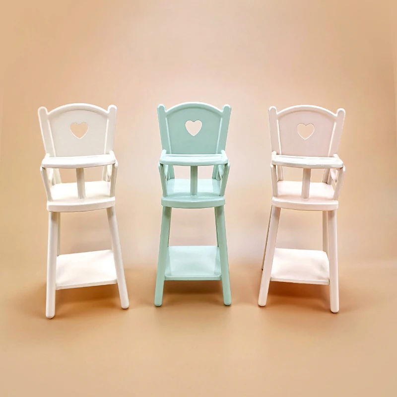 

New metal baby chair doll baby dining chair children's house toy furniture accessories