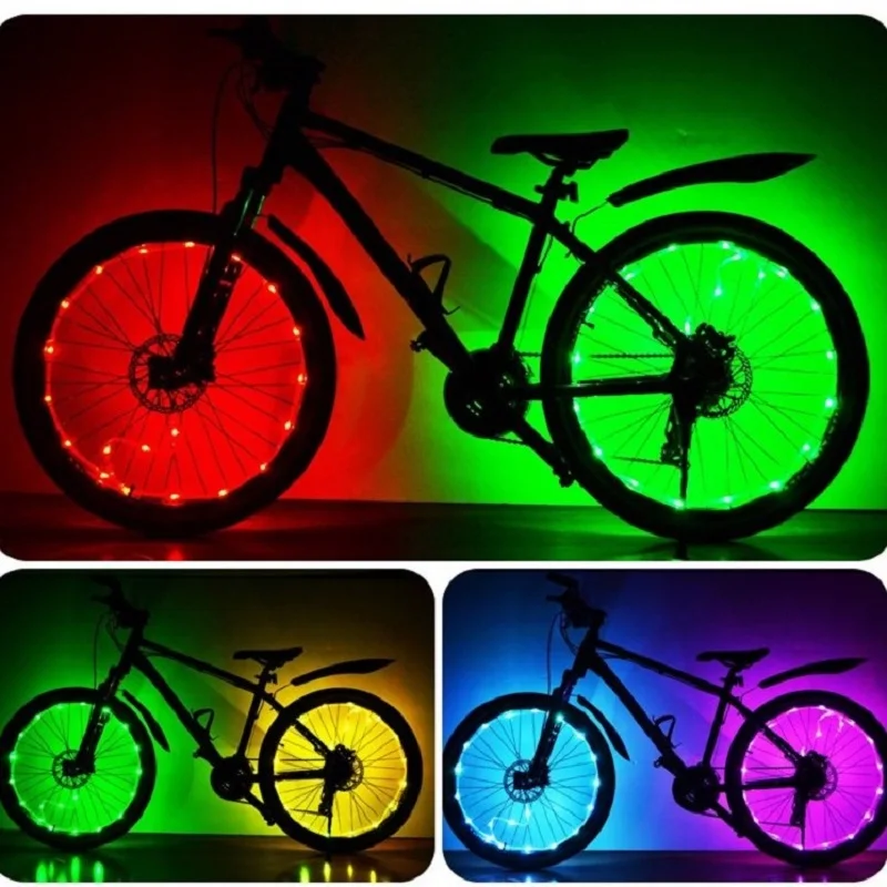 Светодиодный велосипед Велоспорт огни на колеса автоматический женский зонт в
