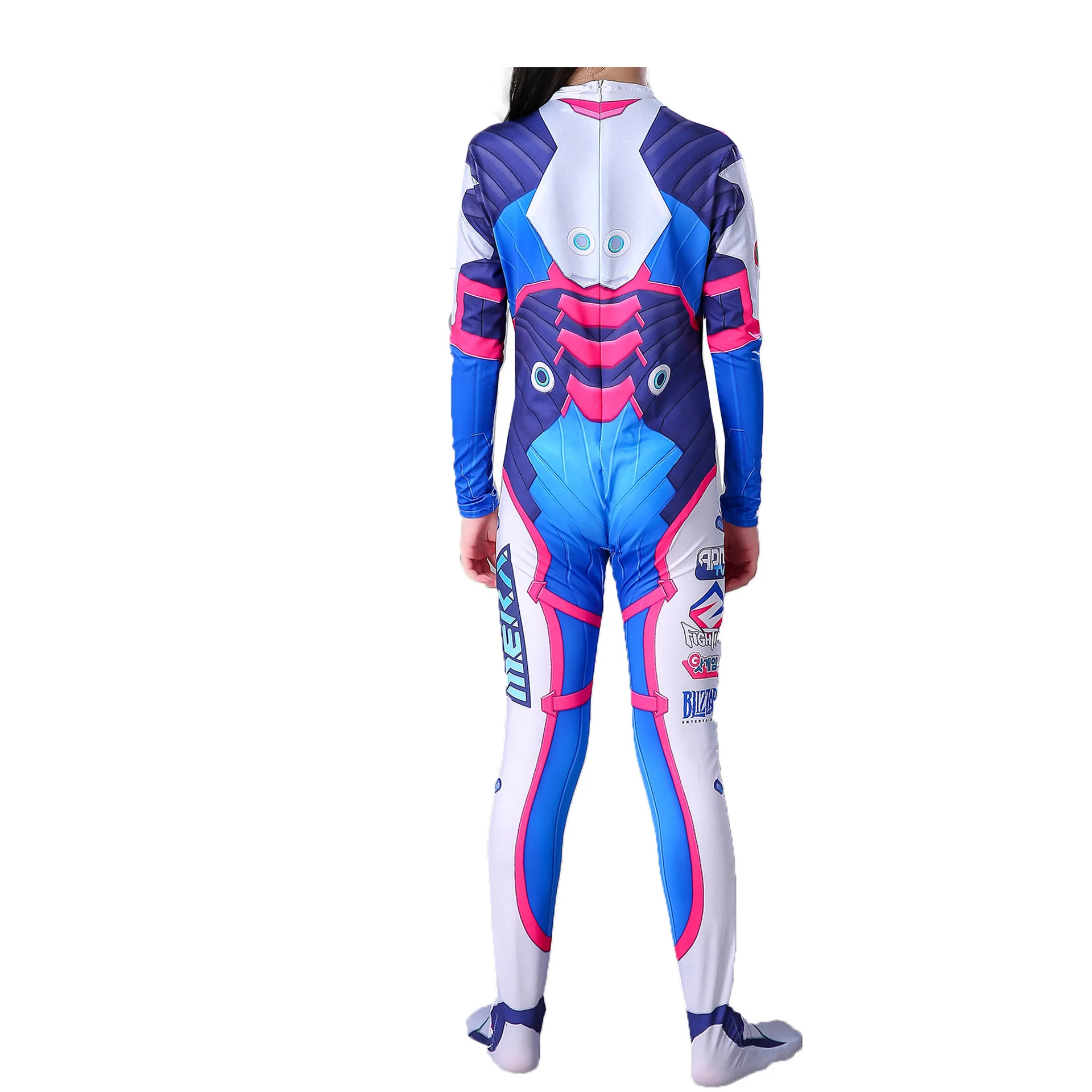 Костюм D VA косплей женский/женский костюм на Хэллоуин два зентай заказ спандекс