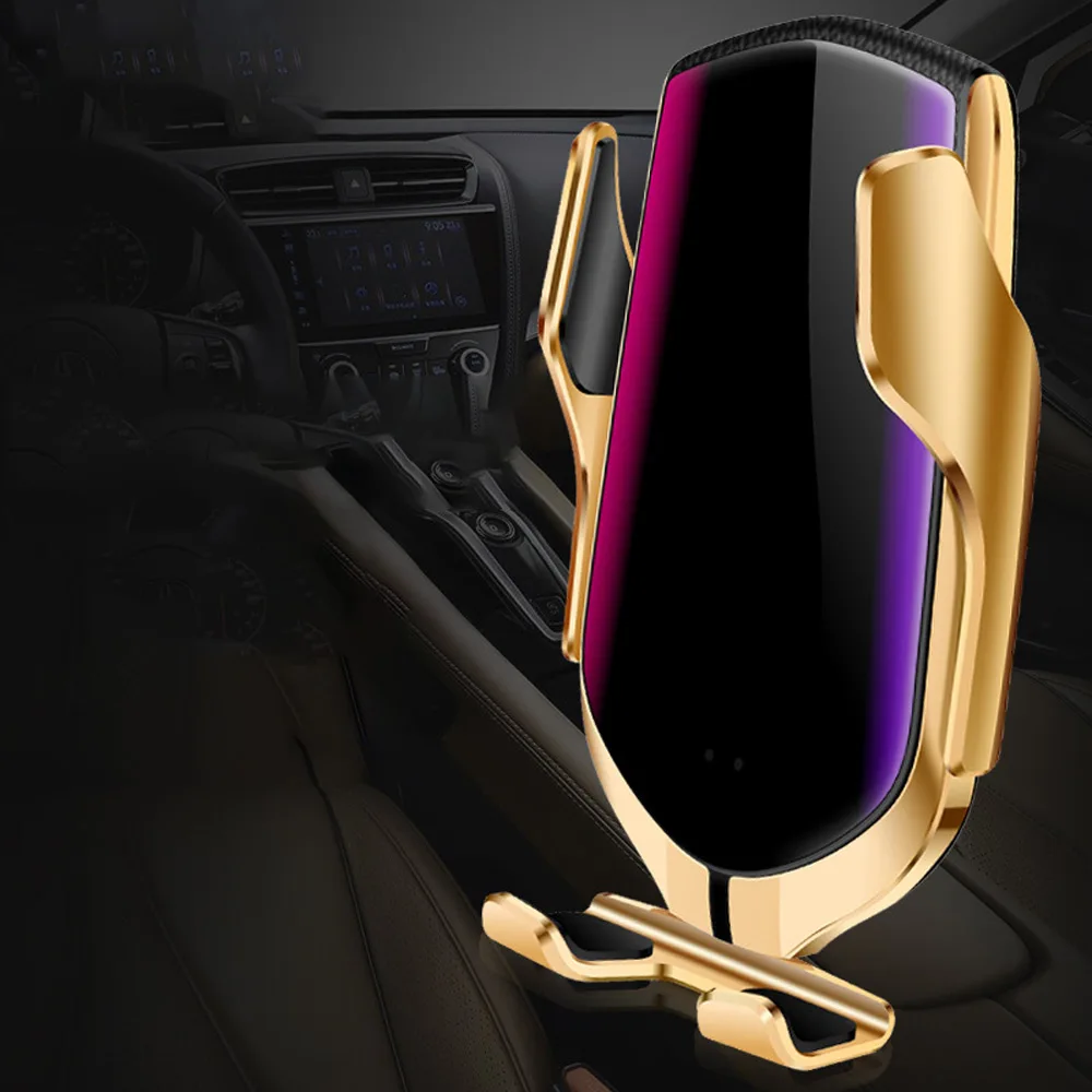 

9V 12A Portable Car Wireless Charger Infrared Induction Car Phone Wireless Charger Mobile Phone Holder Smart Charging