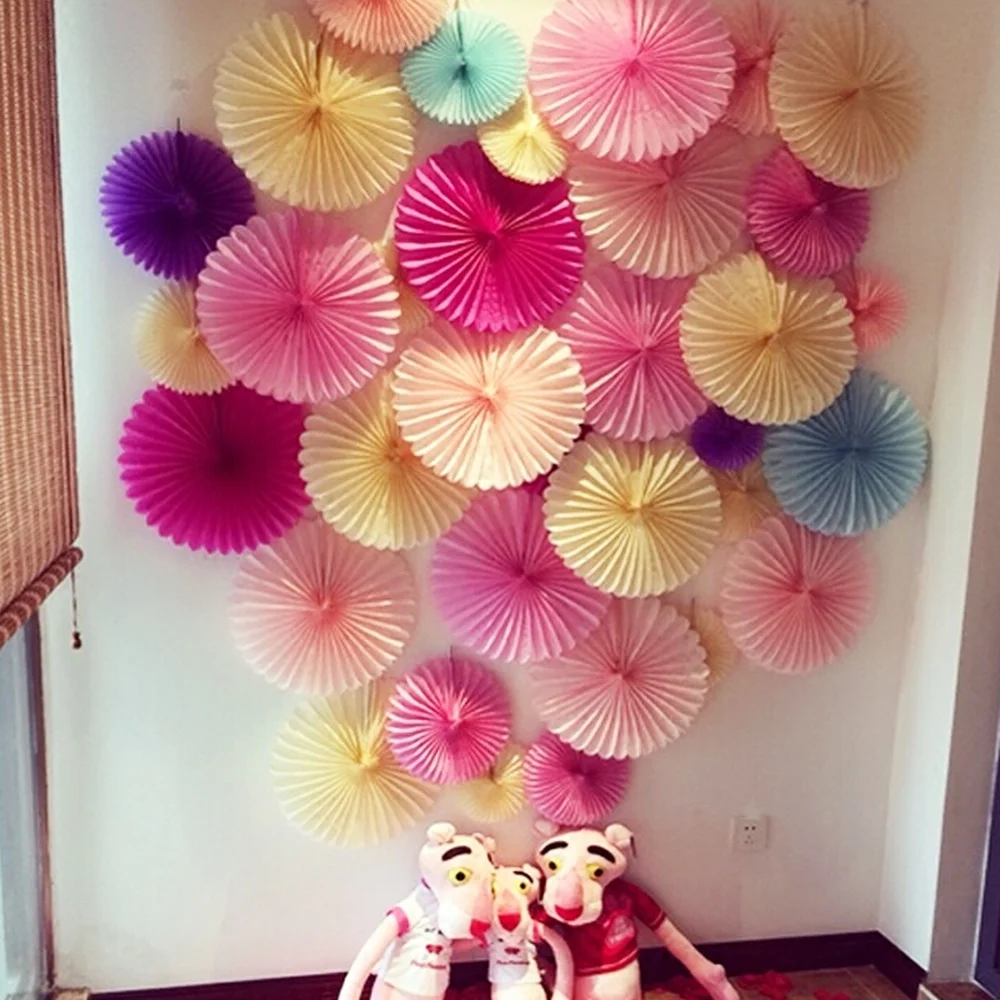 4 дюймовые искусственные бумажные цветы Декорации для свадебных торжеств