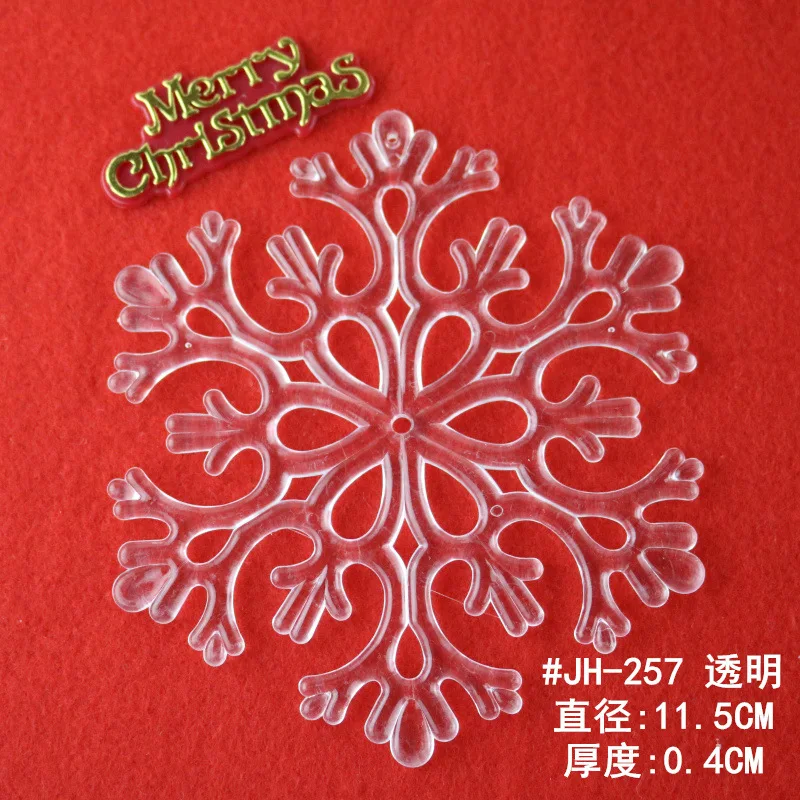 50 шт./партия декоративные пластиковые снежинки для украшения ёлки | Дом и сад