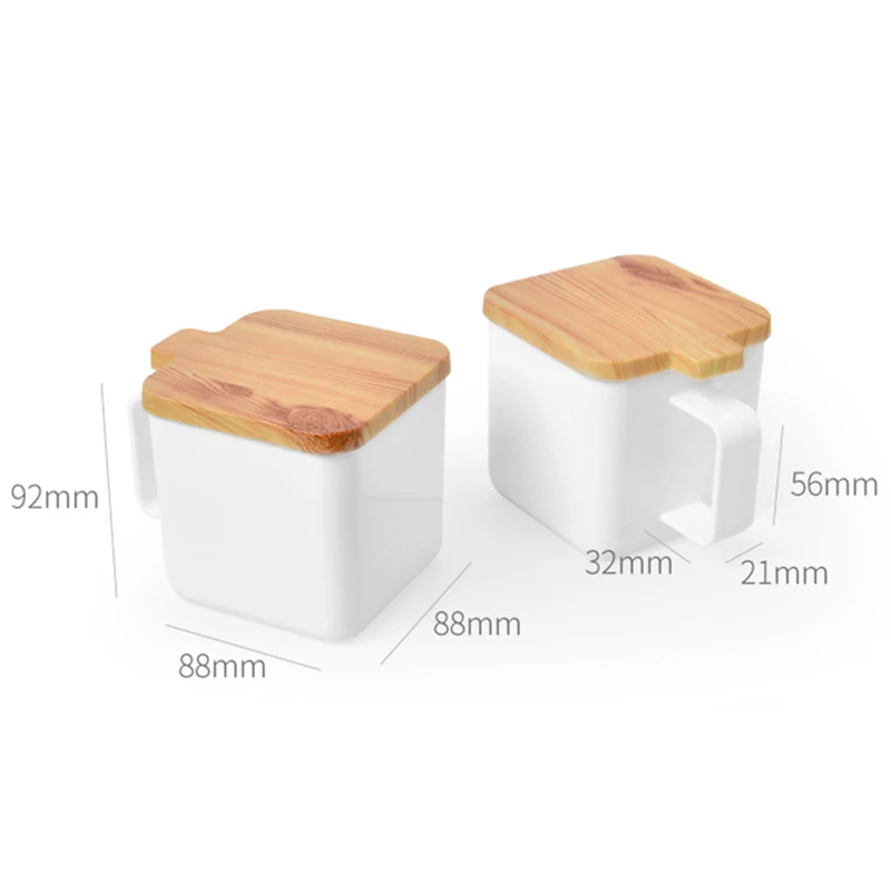 Spice Jar Seasoning Box Plastic Salt Pepper Kitchen Cumin Powder Storage Bottle Clear Transparent Rack Condiment Set Tools | Дом и сад