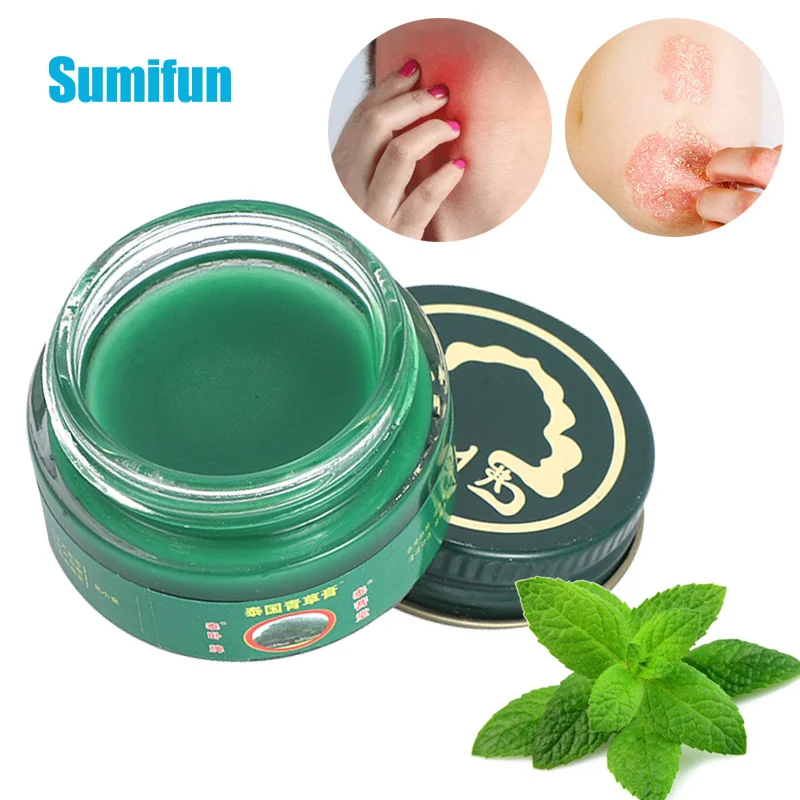 

20g Thailand Herbal Balm Refresh Skin Care Herbal Cream Dizziness Headache Treatment Thai Pain Mosquito Relieve Itching Cream