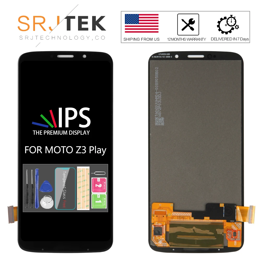 Для Motorola Moto Z3 Play ЖК-дисплей для Moto Z3 игра XT1929-1 дигитайзер сенсор стеклянная панель Сенсорный экран Замена XT1929