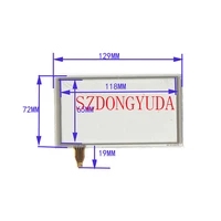 new touchpad 5 inch 4 wire welding 12972 touch screen digitizer glass panel sensor 129mm72mm