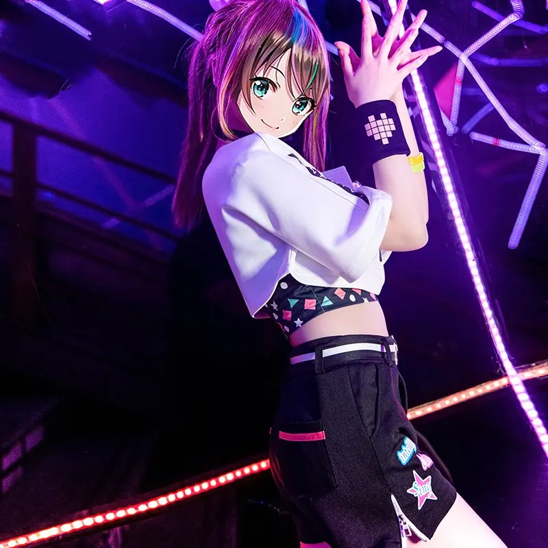 Костюм для косплея Kizuna AI 1 й костюм концерта в прямом эфире комплект канала Ай Чан
