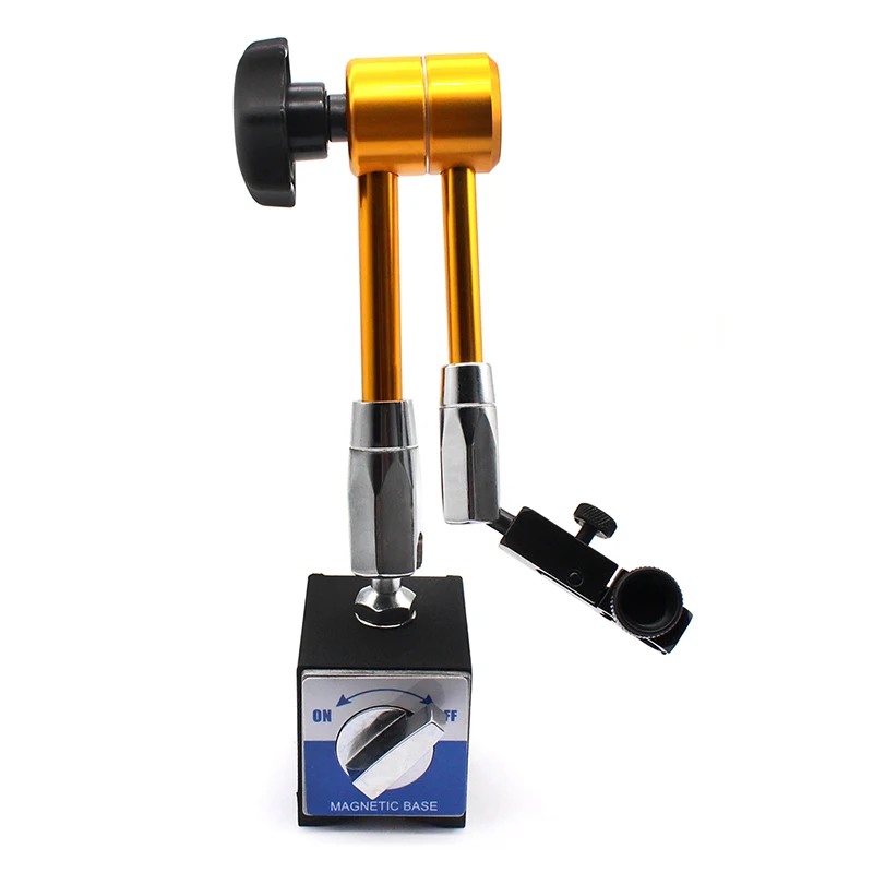 Индикатор с золотым циферблатом 385 мм 60-50-50, универсальный держатель магнитного основания, сильные магнитные прецизионные индикаторы, измерительный инструмент