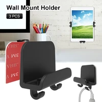 tablet holder wall mount organizer outlet hanging stand for kindle ebook accessory holder office electronics equipment useful