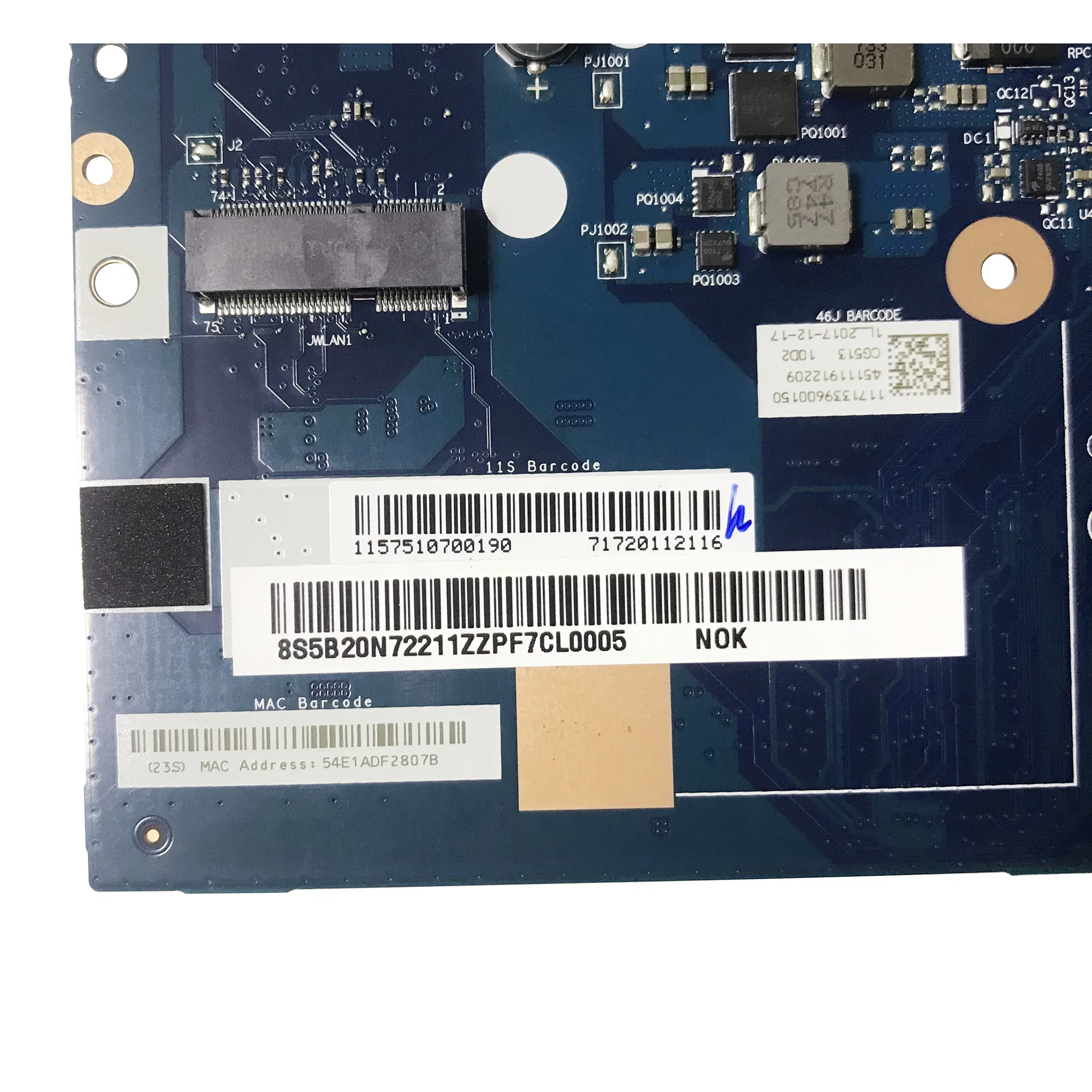 СОП для Lenovo Ideapad 310 15IKB Материнская плата ноутбука FRU 5B20N72211 NM A981 I5 7200u процессор 4 Гб