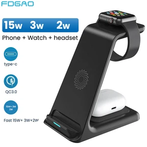 20W 3 in 1 Qi Wireless Charger Stand for iPhone 13 12 11 XS XR X 8 Fast
Charging Dock Station For Apple Watch 6 SE 5 AirPods Pro