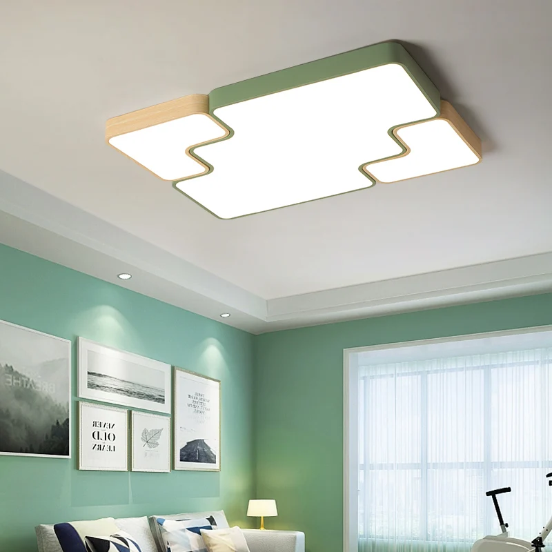 

Modern Minimalist Ceiling Light Green&Gray For Dining Living Room Bedroom Kitchen Balcony Aisle Lamps Corridor Fixture