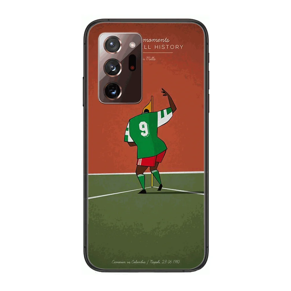 

football Phone Case cover hull For SamSung note20 10 9 8 4 pro plus black prime soft bumper Transparent