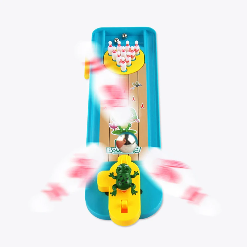 Детский пазл интерактивный боулинг Спорт игрушки рисунком лягушек для Боулинг