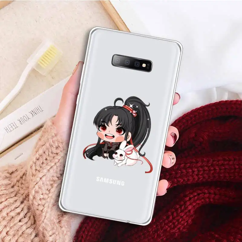 

Mo Dao Zu Shi Phone Case Clear Transparent for samsung A 21s 50 71 S 8 9 20 note 10 20 plus ultra