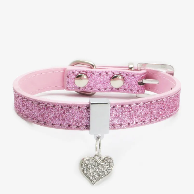 Ошейник для собак Bling Стразы Кристальное ожерелье Алмазный щенок блестящие