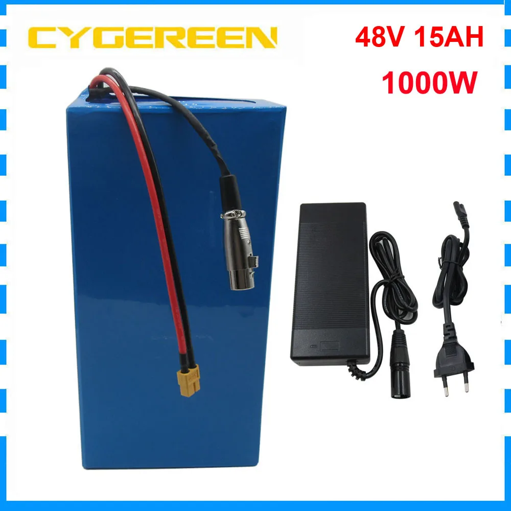 

13S 1000W 48V 15AH 20AH Li-ion Ebike Battery Pack 750W 48V 17AH E Bike Bicycle Lithium ion 18650 Bateria 30A BMS 2A Charger