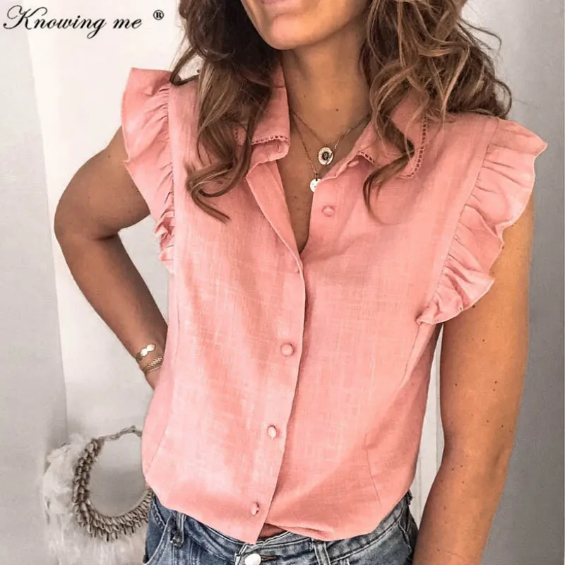 Женская блузка с цветочным принтом элегантная облегающая без рукавов V образным