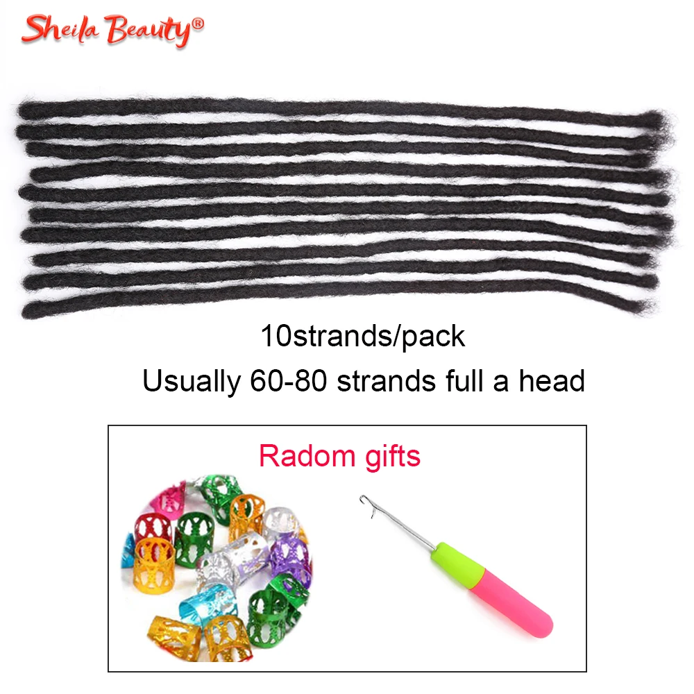 

Afro Kinky Bulk Natural Human Hair Dreadlocks Braids Crochet Braiding Hair Extensions Handmade Soft Faux Locs For Women Black