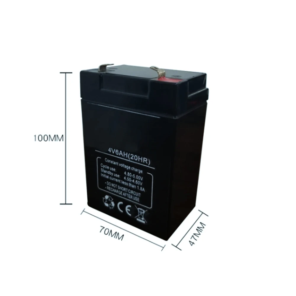 Свинцово-кислотная батарея 4 в 6 Ач 5 для светодиодной аварийной лампы детская