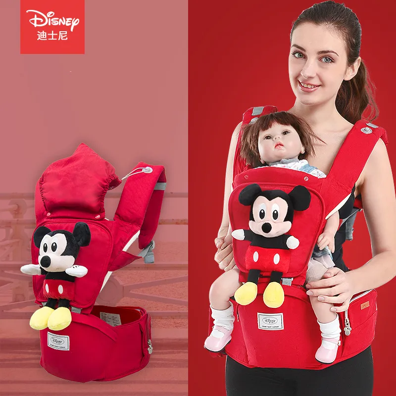 Disney Baby Carrier Newborn Ergonomic Hipseat Mickey Minnie Baby Wrap Infant Kangaroo Kid Waist Stool Carrier Backpack with Doll