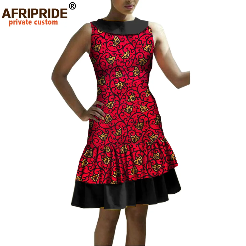 Африканское летнее женское Повседневное платье AFRIPRIDE private custom без рукавов до