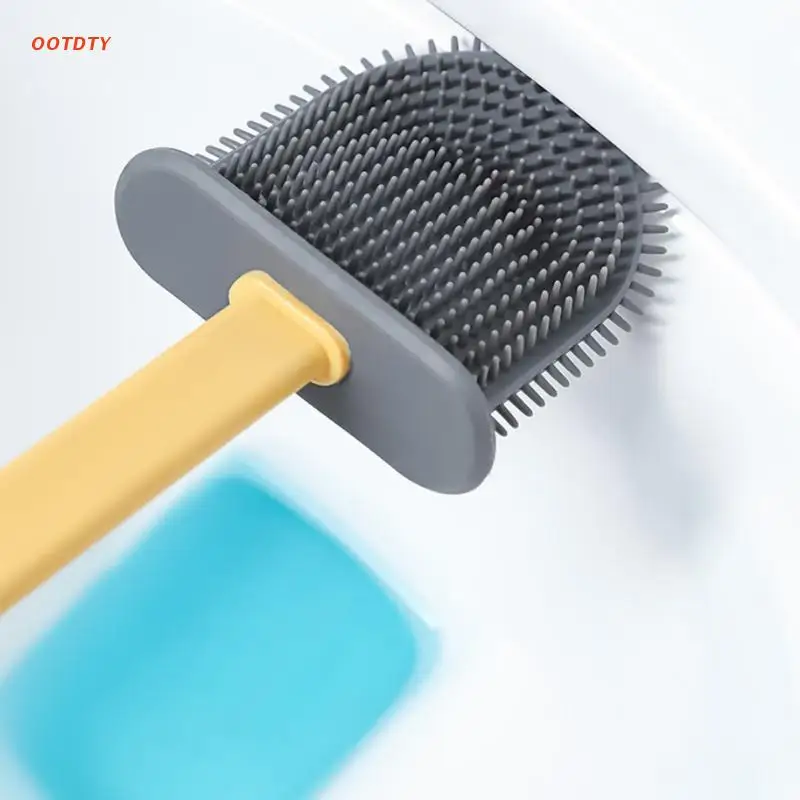 

Silicone Toilet Brush Holder Toilet Brush Set Toilet Brush W/ Container W/ Quick Drying Holder for Home Office Hotel