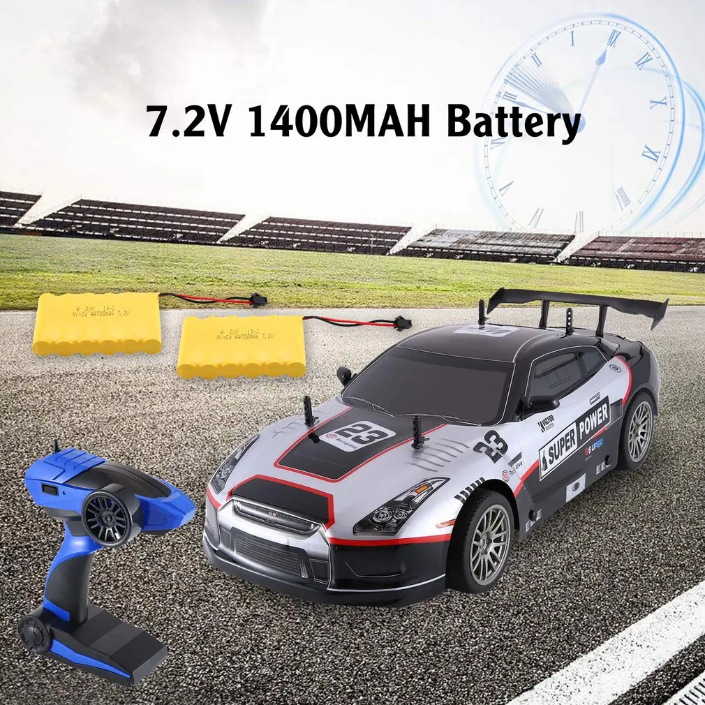 Горячая J601-1 1/10 1400mAh 2,4G гоночный автомобиль 1:10 RC модель автомобиля 25 км/ч плоский спортивный Дрифт автомобиль игрушки 2 Батареи ЕС Разъем для детей