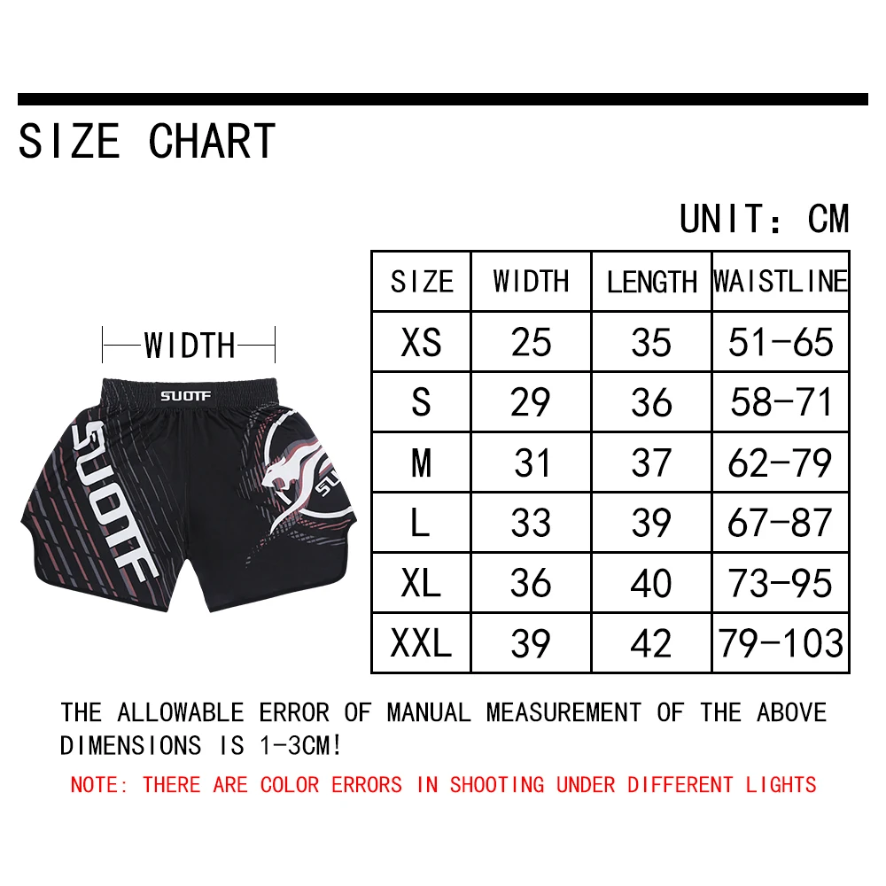 

Men and Women MMA Shorts Printed Boxing Pants Muay Thai Children and Youth Taekwondo Fighting Pants Bjj Fitness Training