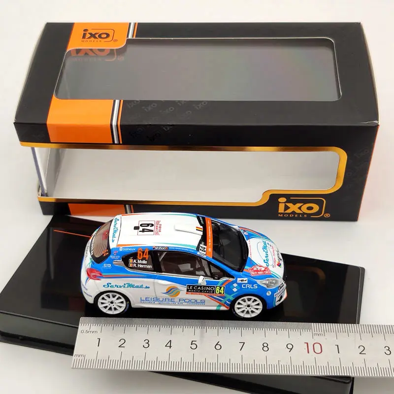 IXO 1:43 для P ~ 208 R2 #64 Rallye Monte Carlo 2018 RAM560 Ограниченная серия литьевая модель| |